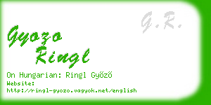 gyozo ringl business card