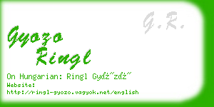 gyozo ringl business card